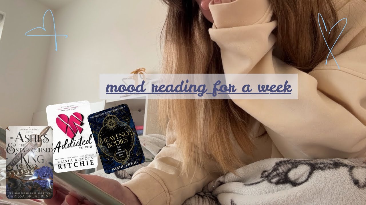 mood reading for the week 🩵 reading updates, updating reading journal.