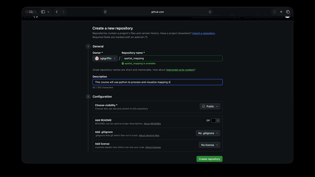 01 Creating A Repository