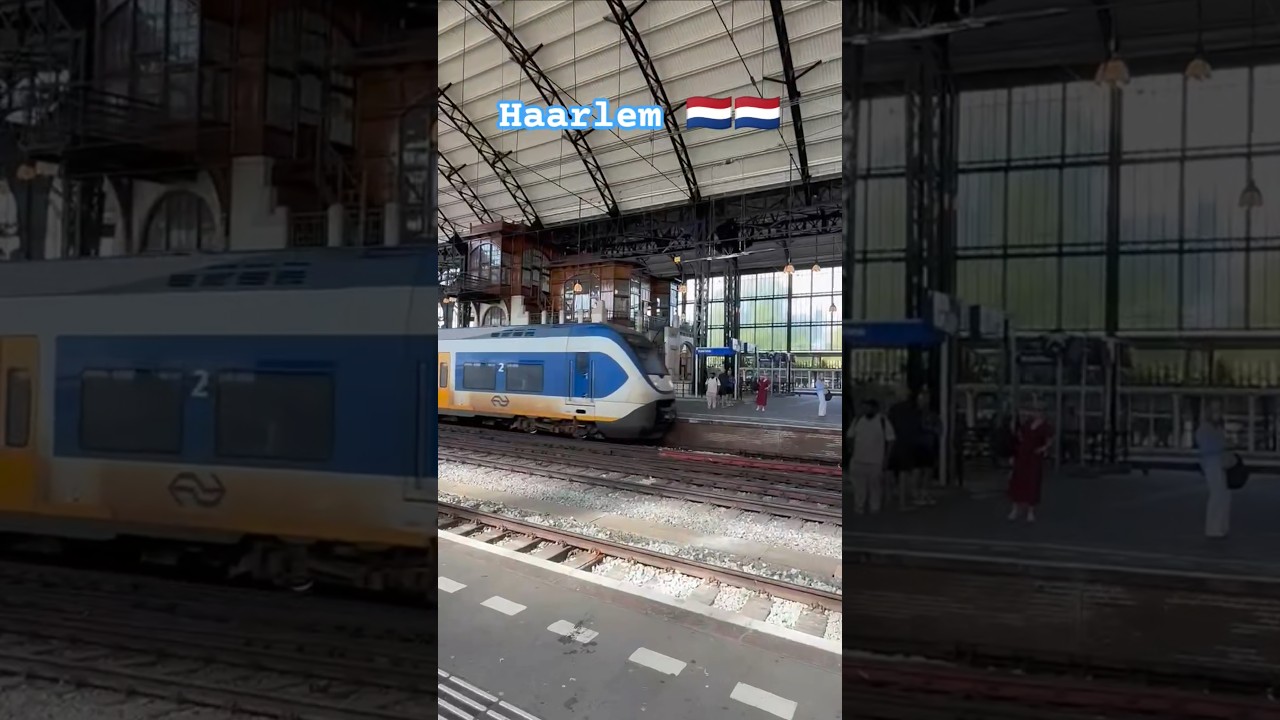 Haarlem station, Netherlands | NS Sprinter 2400 train #nssprinter #haarlem #spoorwegen