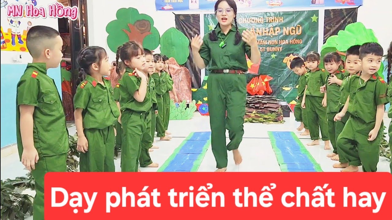 Dạy phát triển thể chất hay- Gv Triệu thị Hằng - MN Hoa Hồng