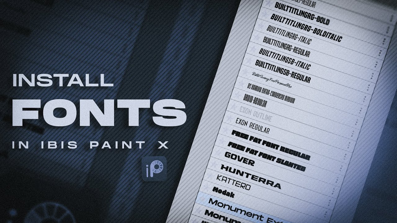 Install Custome Fonts in IBIS PAINT X Mobile | Kushal