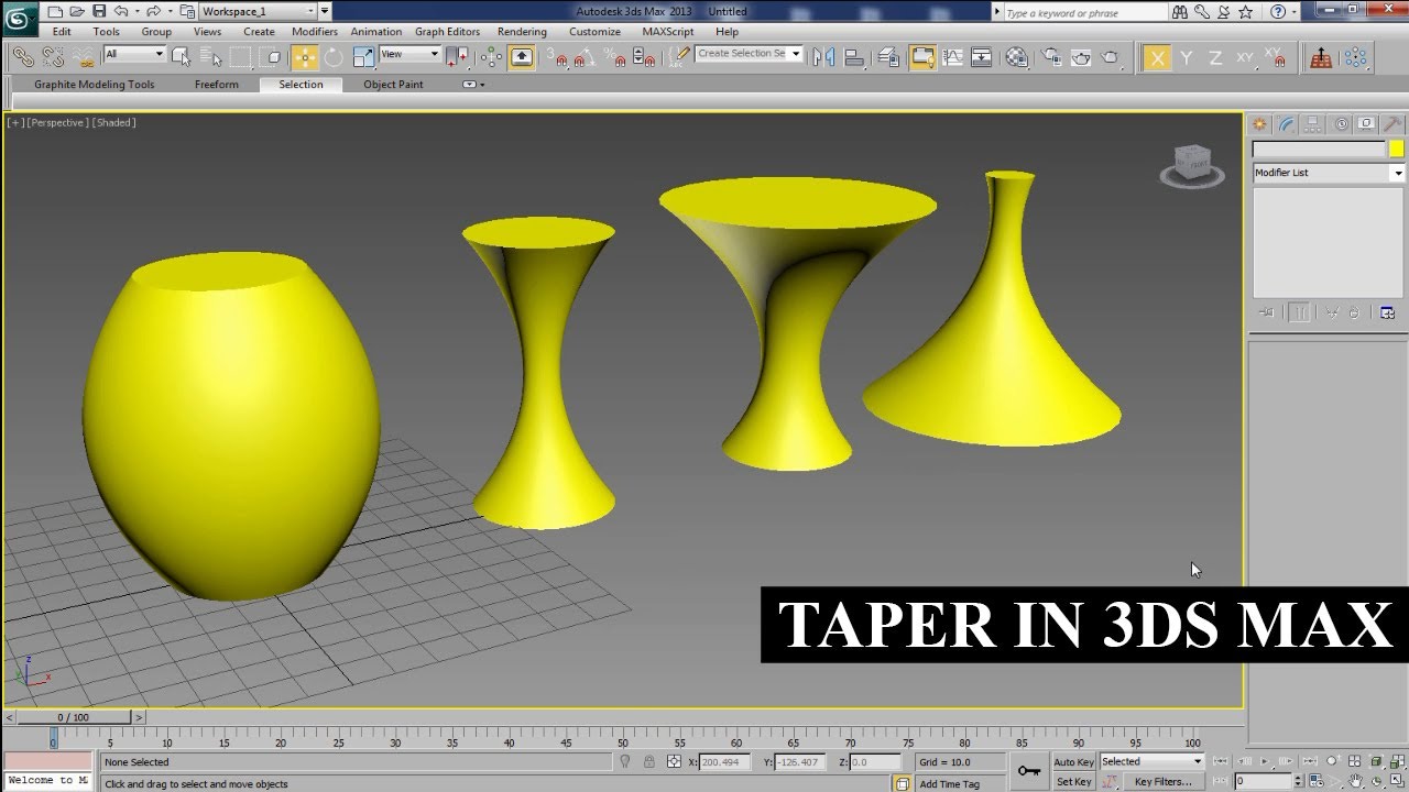 Taper In 3Ds Max