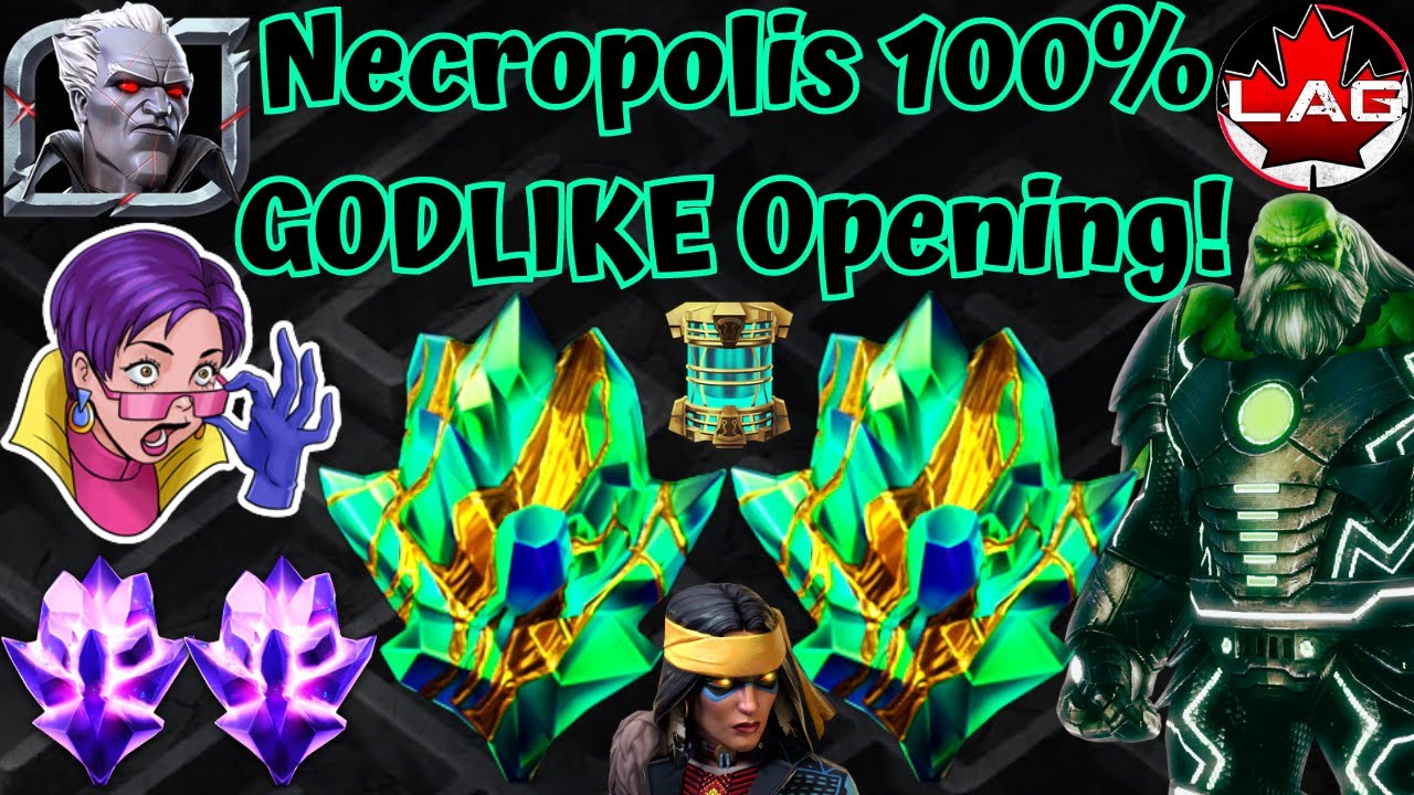 My Best Crystal Opening Ever! Triple Titans! x5 Basic 7-Stars! Necropolis 100% Supercharged Rewards!