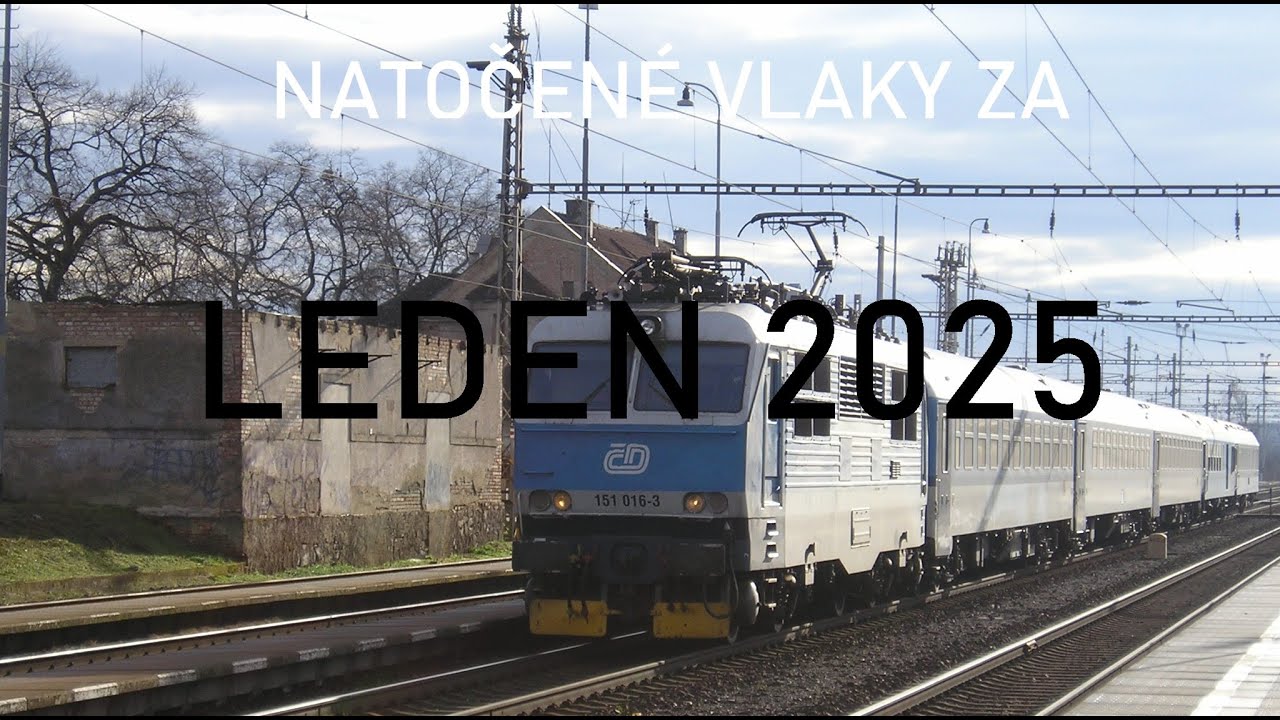 Natočené vlaky za LEDEN 2025! Krysy, Jožin a RegioJet Žehlička!