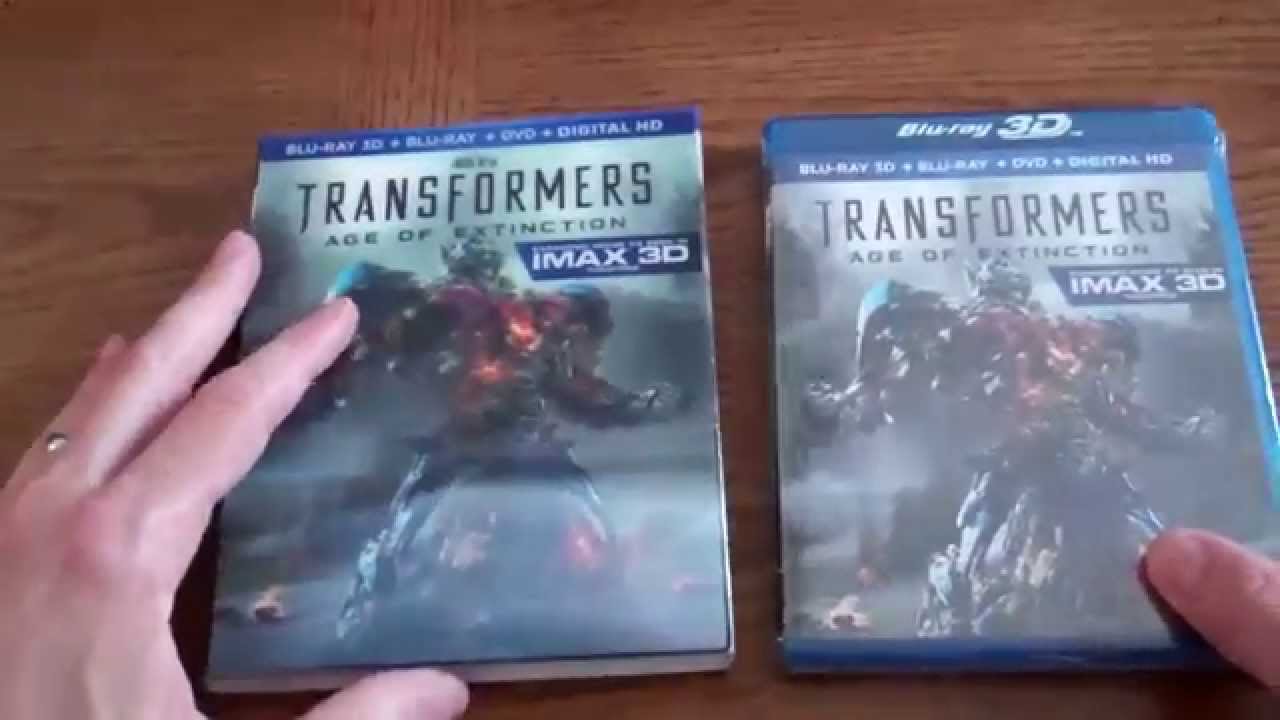 Transformers 4 Age of Extinction Blu-ray 3d Unboxing