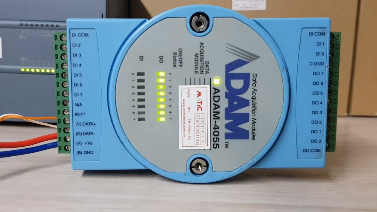 Truyền thông Modbus RTU: S7-1200  vs ADAM-4055 [Hướng dẫn có ở phần mô tả]