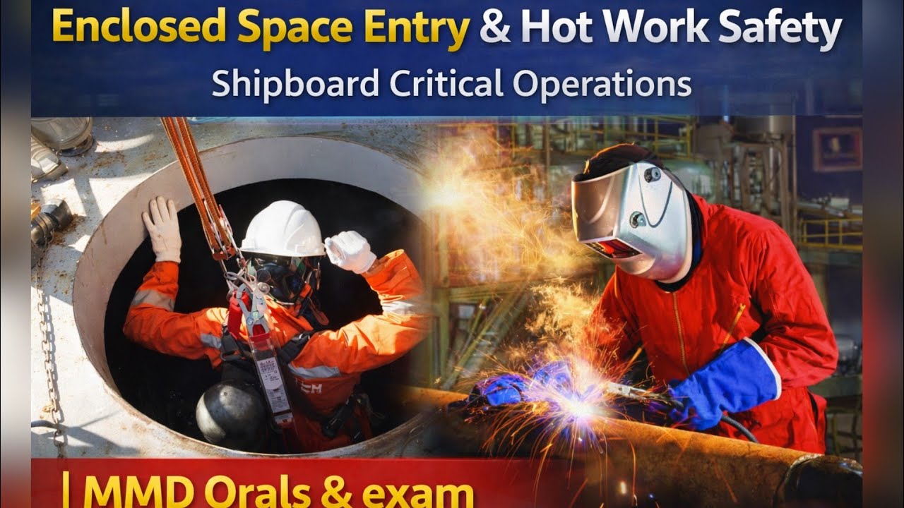 Enclosed Space Entry & Hot Work Safety | Shipboard Critical Operations | MMD Orals & Exam