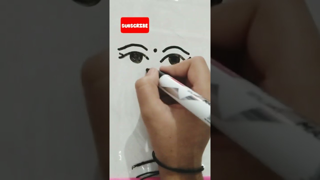 Drawing tutorial of women face ll with Sakshi l #shorts #superviral 😍👍