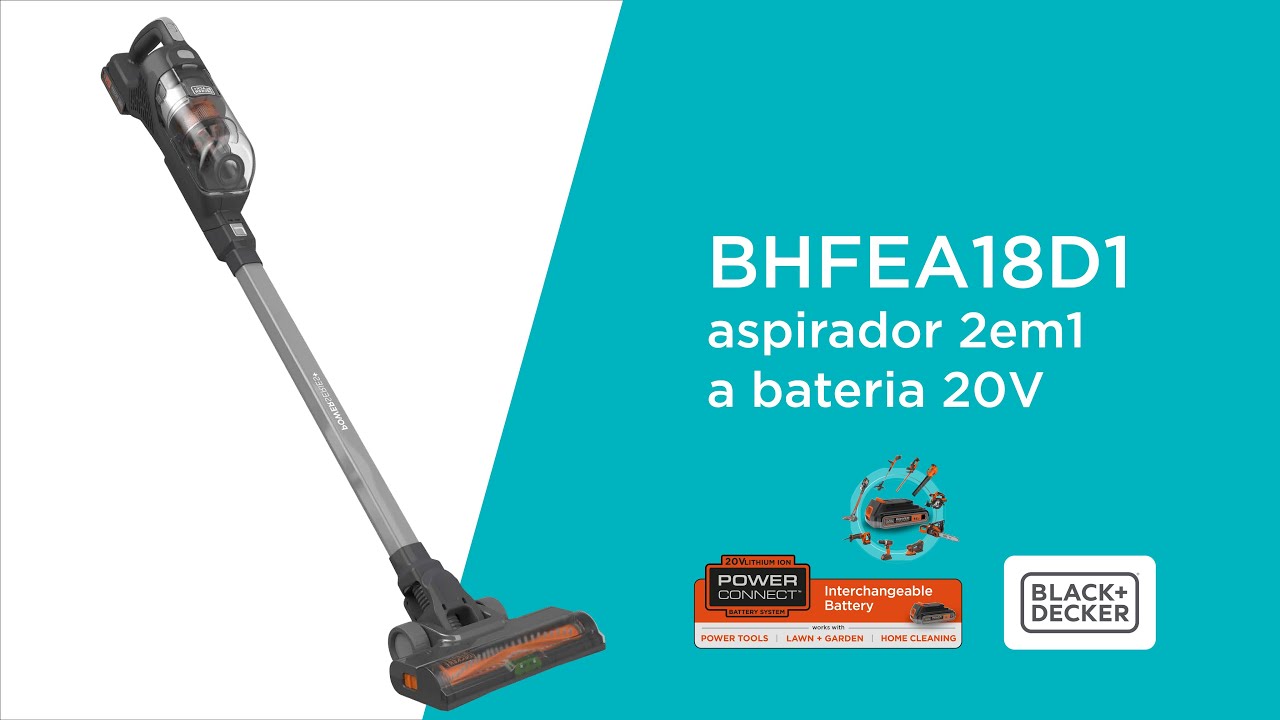 BHFEA18D1- Aspirador 2 em 1 POWER CONNECT BLACK+DECKER
