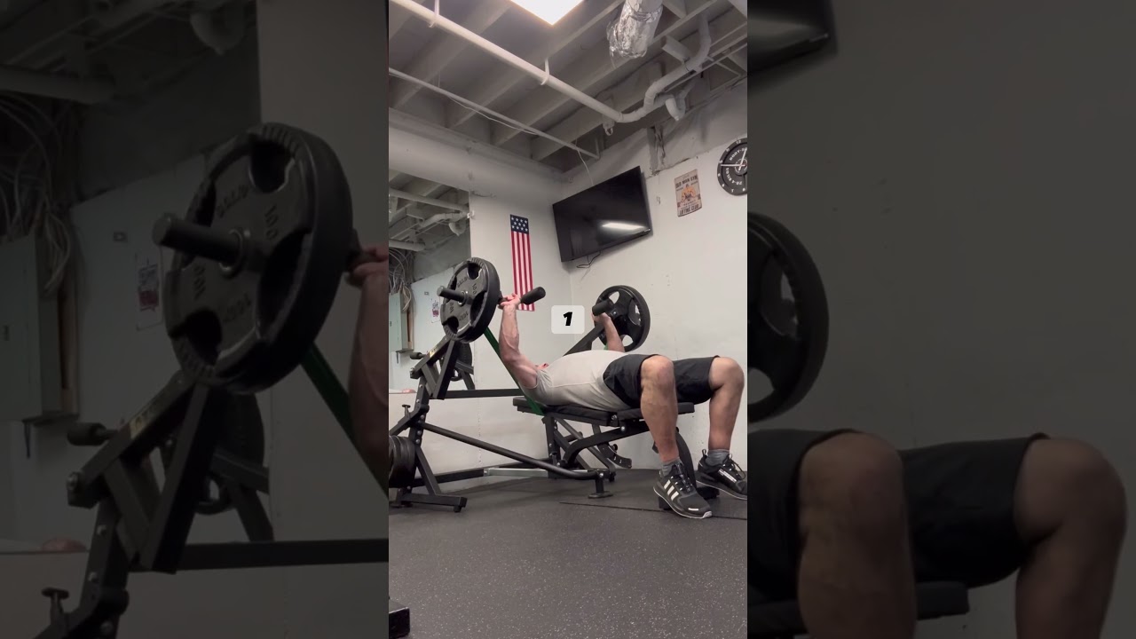 Chest press machine using Collar Hooks and resistance band