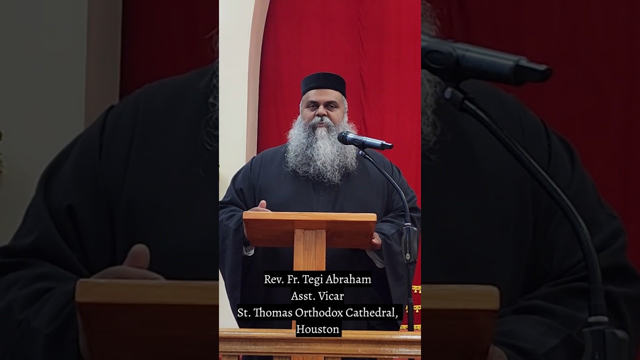 Welcome Speech by Fr. Tegi Abraham,  Asst. Vicar, St. Thomas Orthodox Cathedral Houston on 09/02/25