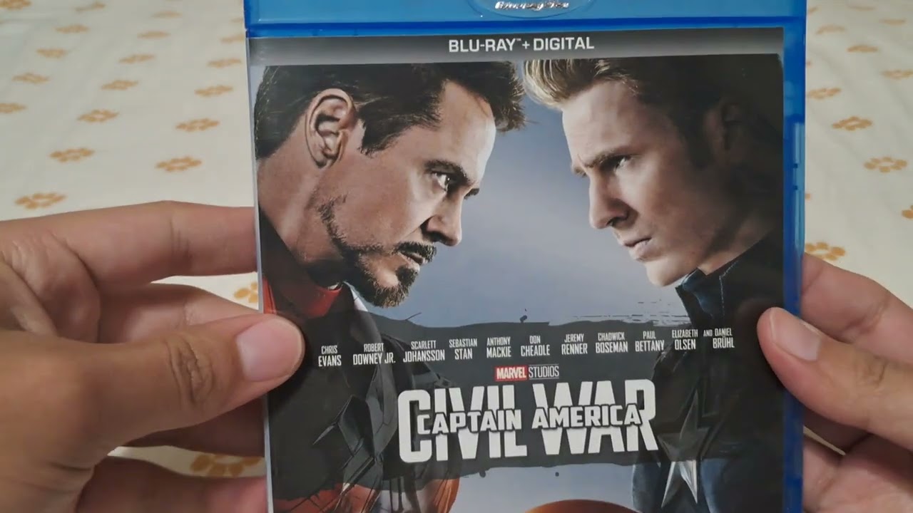 Captain America: Civil War (2016) Blu-ray + Digital [2017 Release] Unboxing