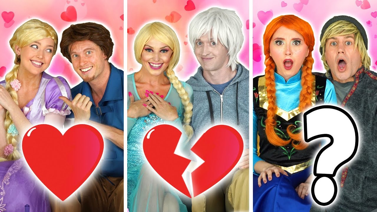DISNEY PRINCESSES ELSA VS ANNA VS RAPUNZEL BOYFRIEND TAG. Totally TV