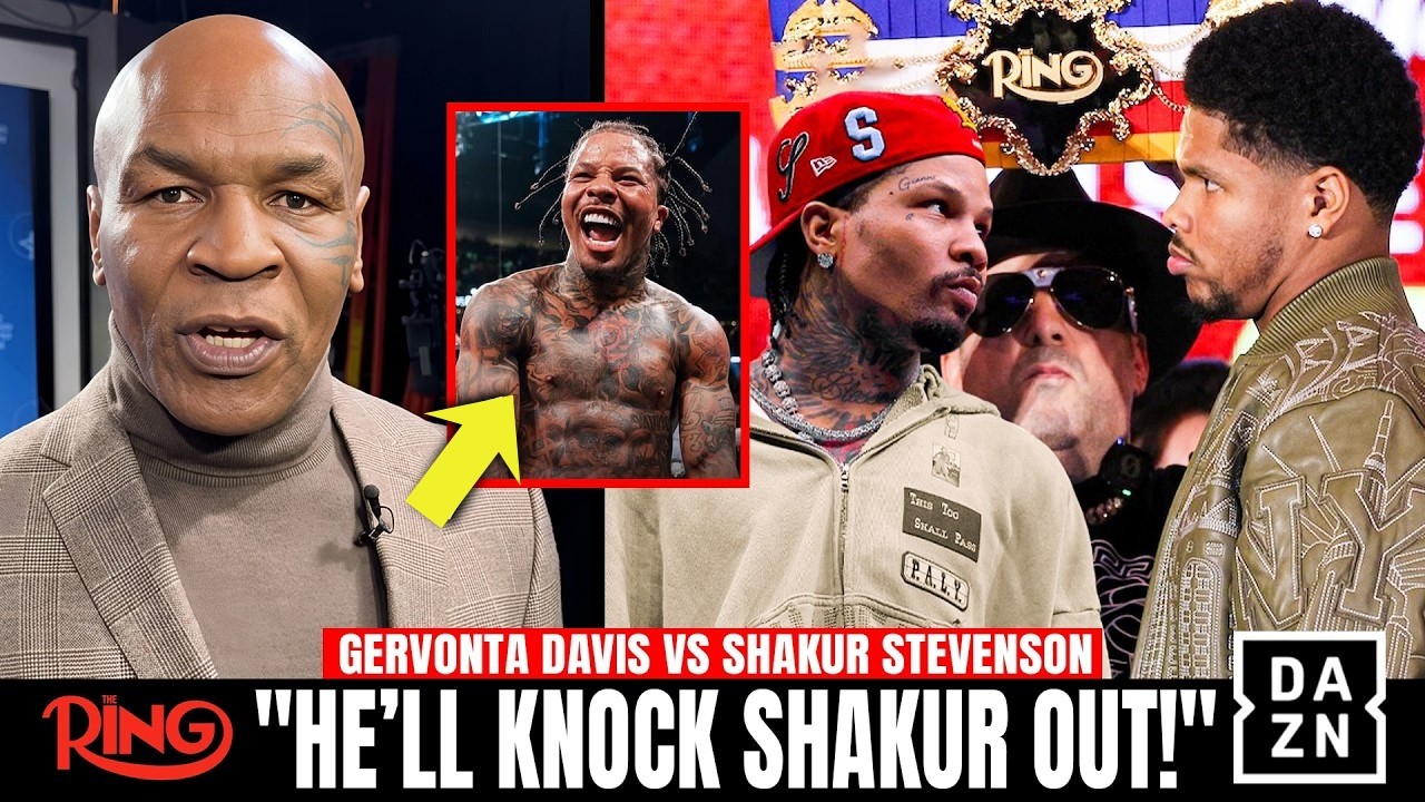 “He’s Dangerous!” Mike Tyson Makes SHOCK Prediction for Tank Davis vs Shakur Stevenson