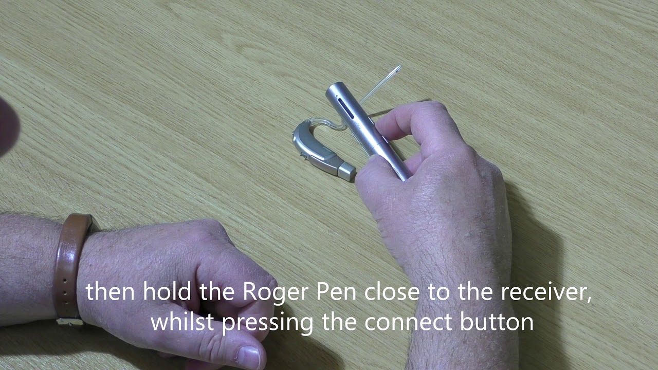 Connecting a Phonak Roger Pen to a Roger X Receiver