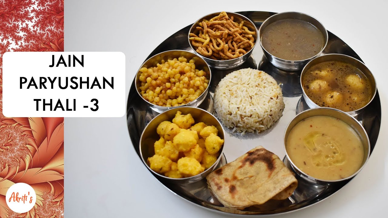 Satvik Jain Paryushan Parv Thali - 3 | 7 Dishes recipe |Pure veg | Hindi Audio