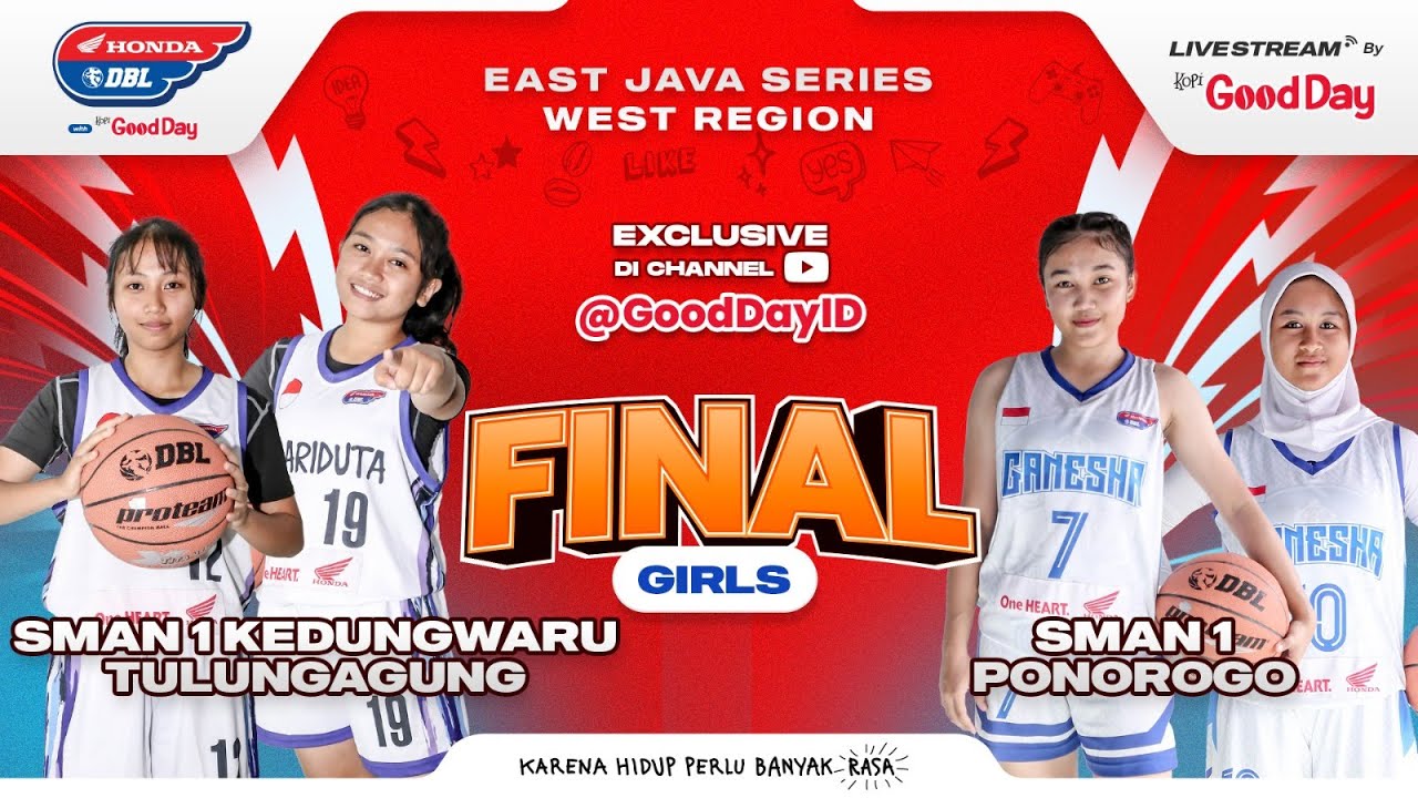 SMAN 1 KEDUNGWARU TULUNGAGUNG VS SMAN 1 PONOROGO | Final Honda DBL With Kopi Good Day