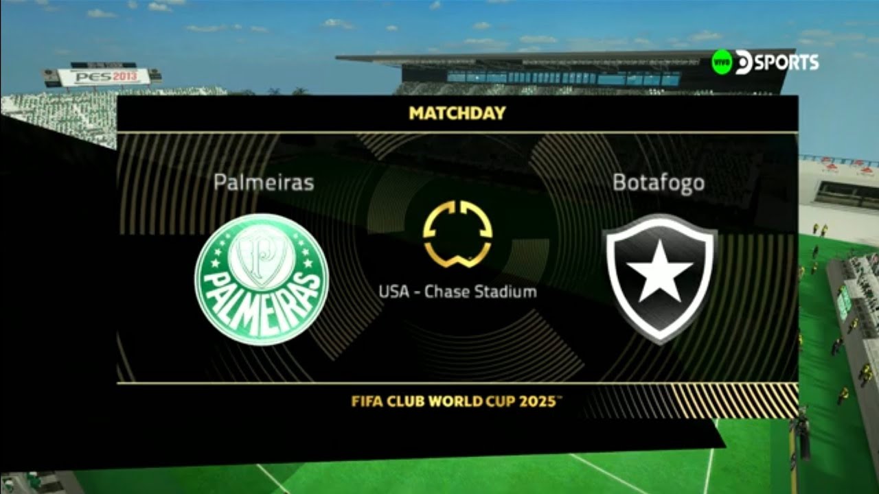 PALMEIRAS X BOTAFOGO - SUPER MUNDIAL - PES 2013 100% ATUALIZADO