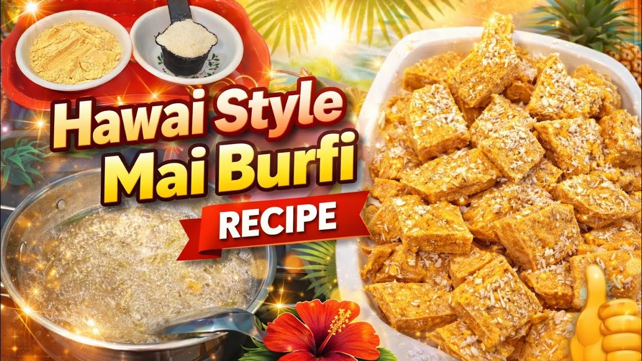 Market Jaisi  Burfi Sirf 2 Mins मे Ghar Par बनाऐ | Hawaiian Style Special Sweet Recipe 