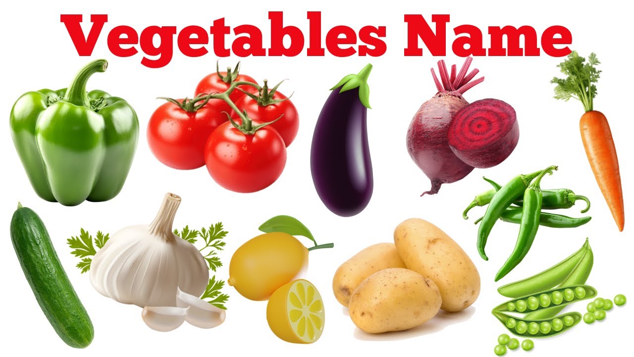 20 Vegetables Name in English and Hindi | Learn Vegetable Vocabulary for Kids & Beginners