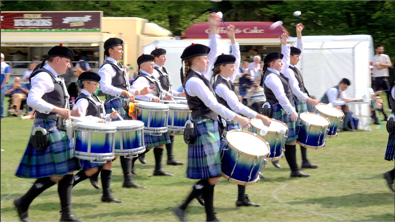 Fraserburgh RBL Pipe Band march out playing Castle Dangerous at 2025 North of Scotland Championship