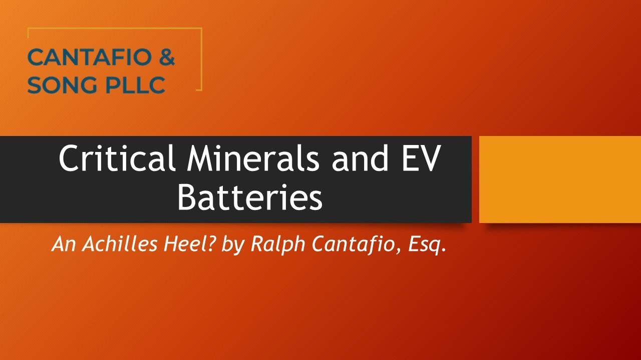 Energy Series: Critical Minerals and EV Batteries