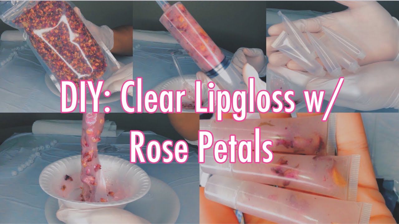 DIY:Lipgloss✨| Making Lipgloss w/ REAL ROSE PETALS🌹💫(Step by Step)| Starting a lipgloss business💕