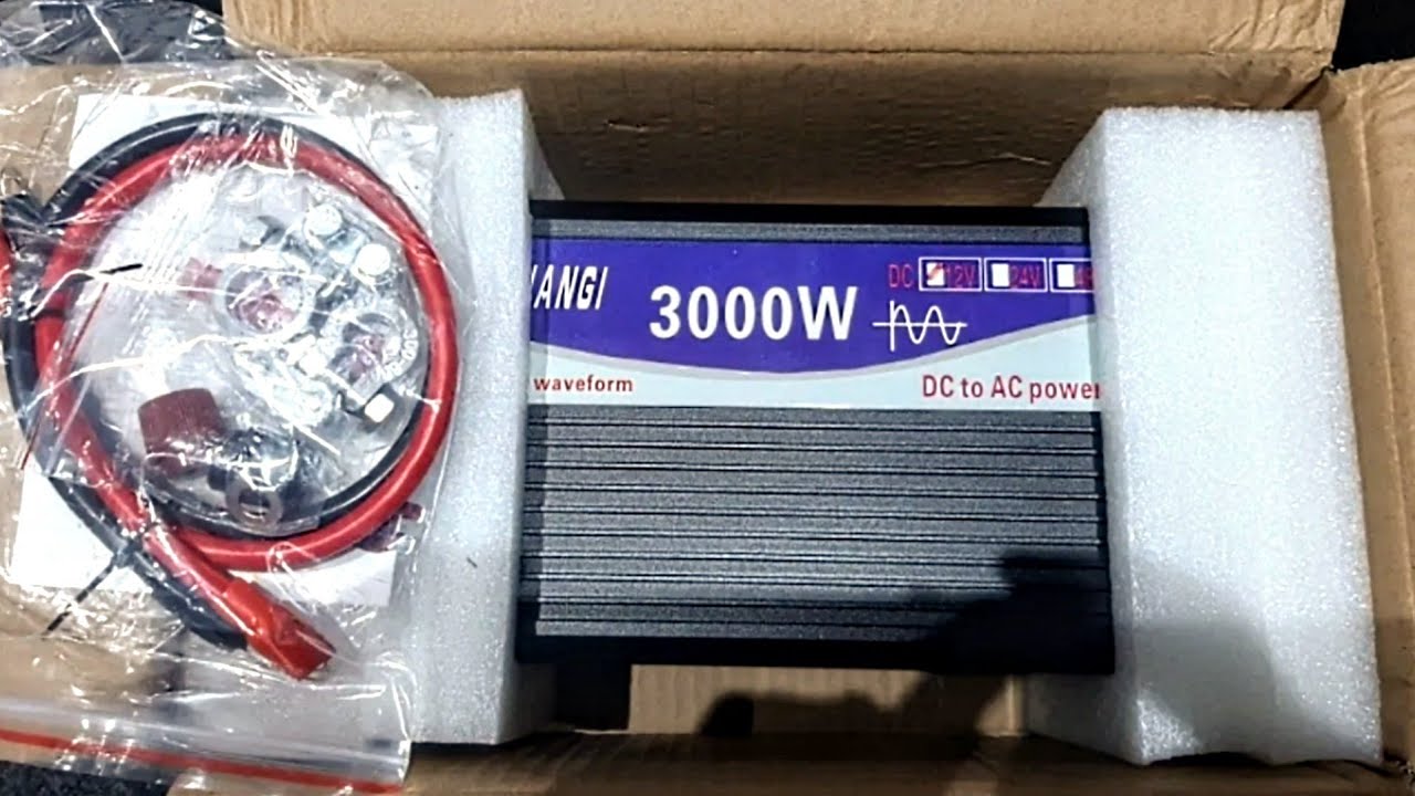 Inversor Changi 3000 tipo de onda | frequência | Dicas | Unboxing e Review
