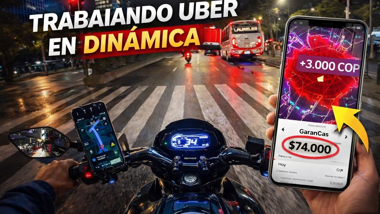 Trabajé 3 Horas en Uber Moto en Dinámica… ¿Vale la pena?