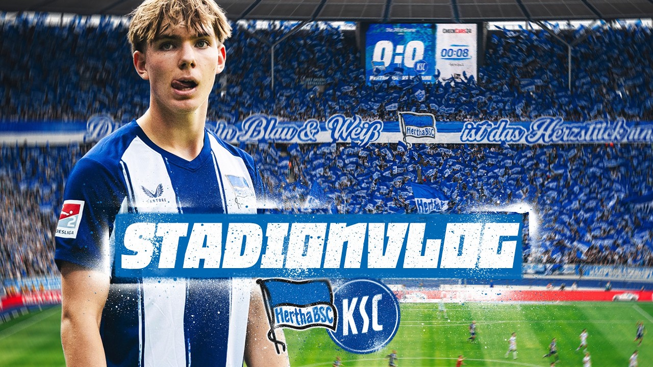 HERTHA BSC vs. KARLSRUHER SC | Was hast du mit 16 gemacht? | STADIONVLOG