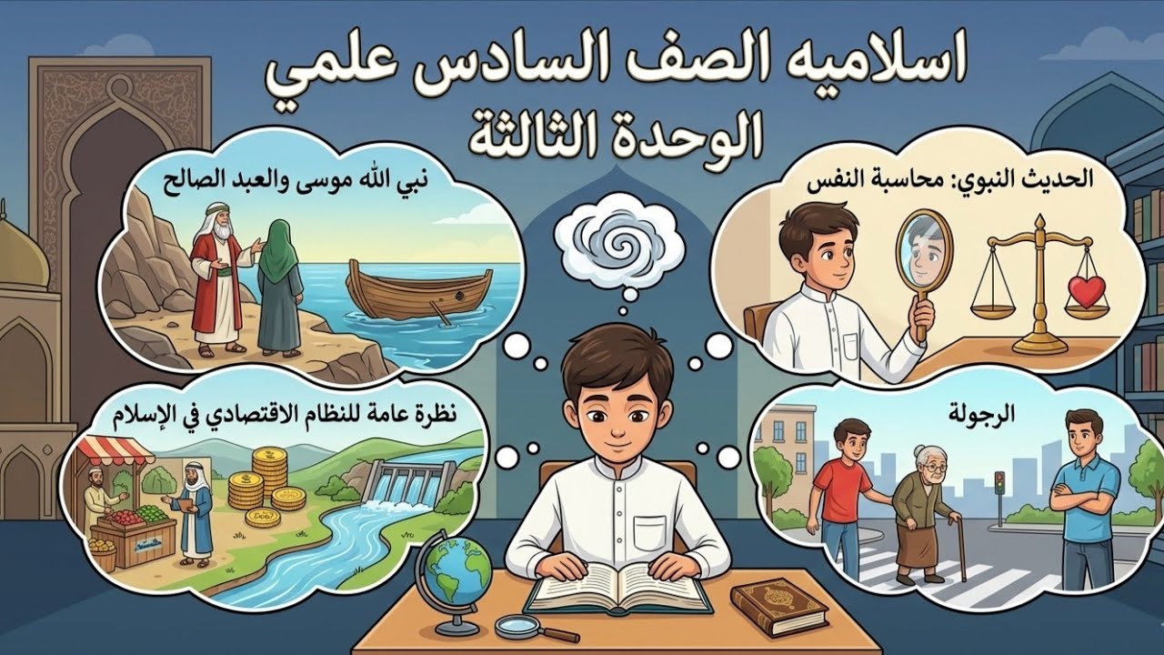 إسلامية الصف السادس علمي الوحدة الثالثة كاملة 