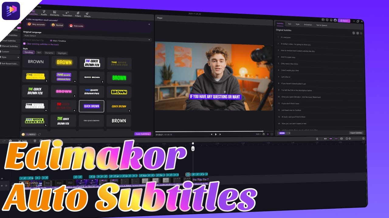 How to Automatically Add Subtitles to Videos with HitPaw Edimakor | Best AI Subtitle Generator
