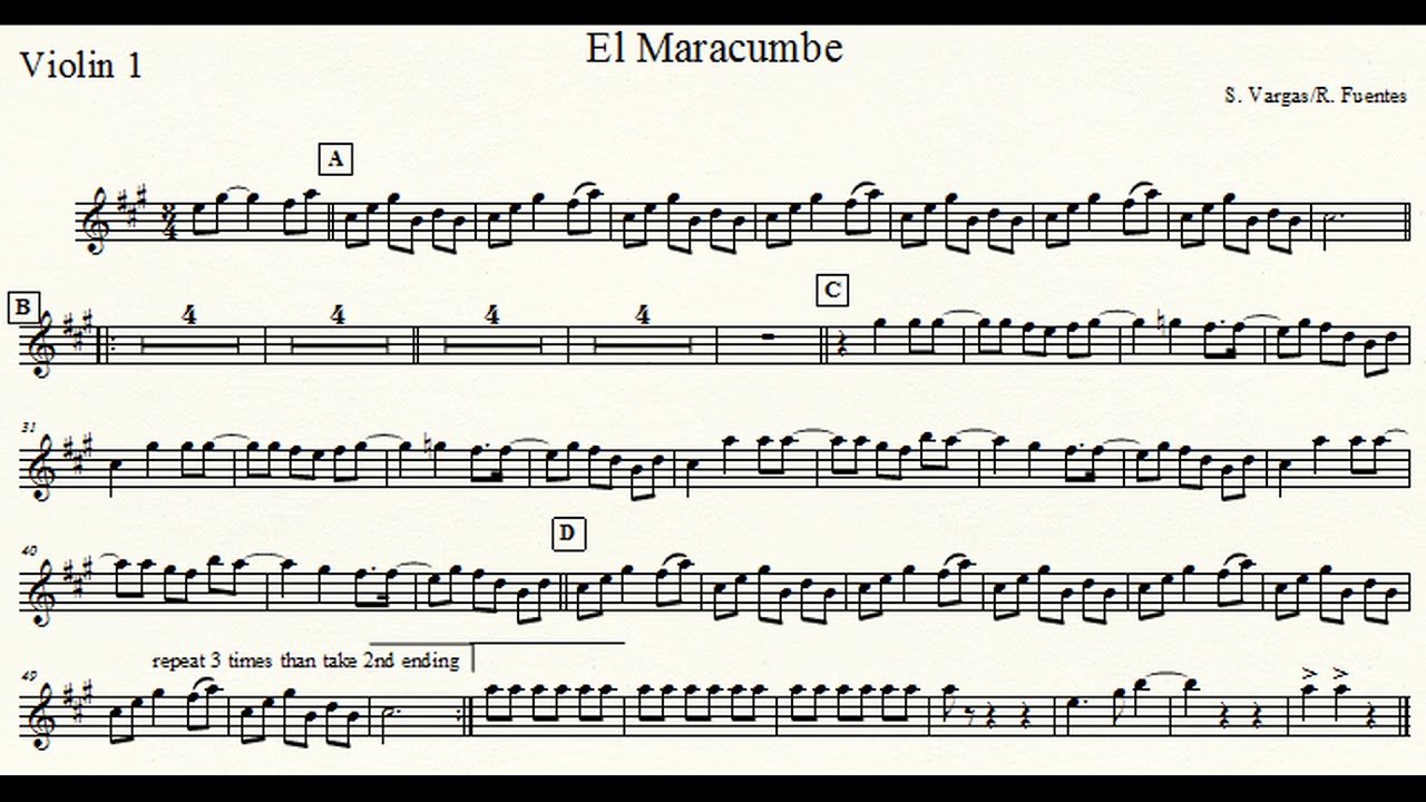 El Maracumbe violin