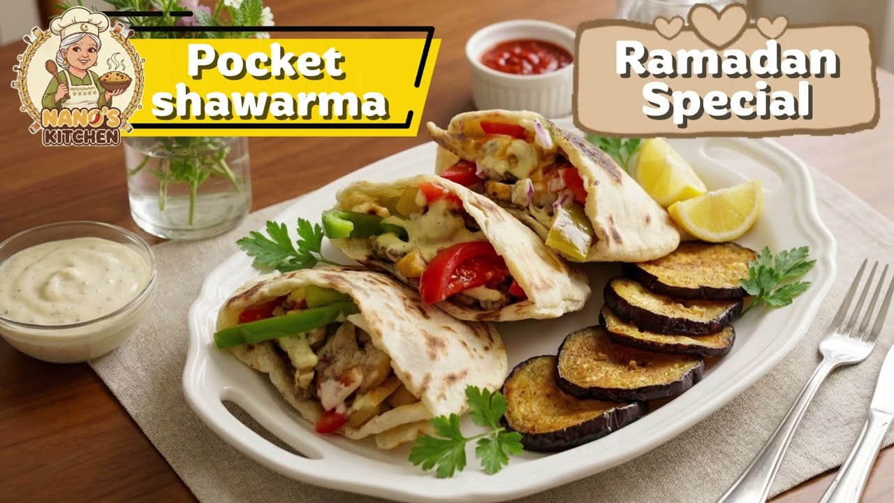 Easy Pocket Shawarma Recipe | Perfect Ramadan Iftar Idea! 🌙🥙