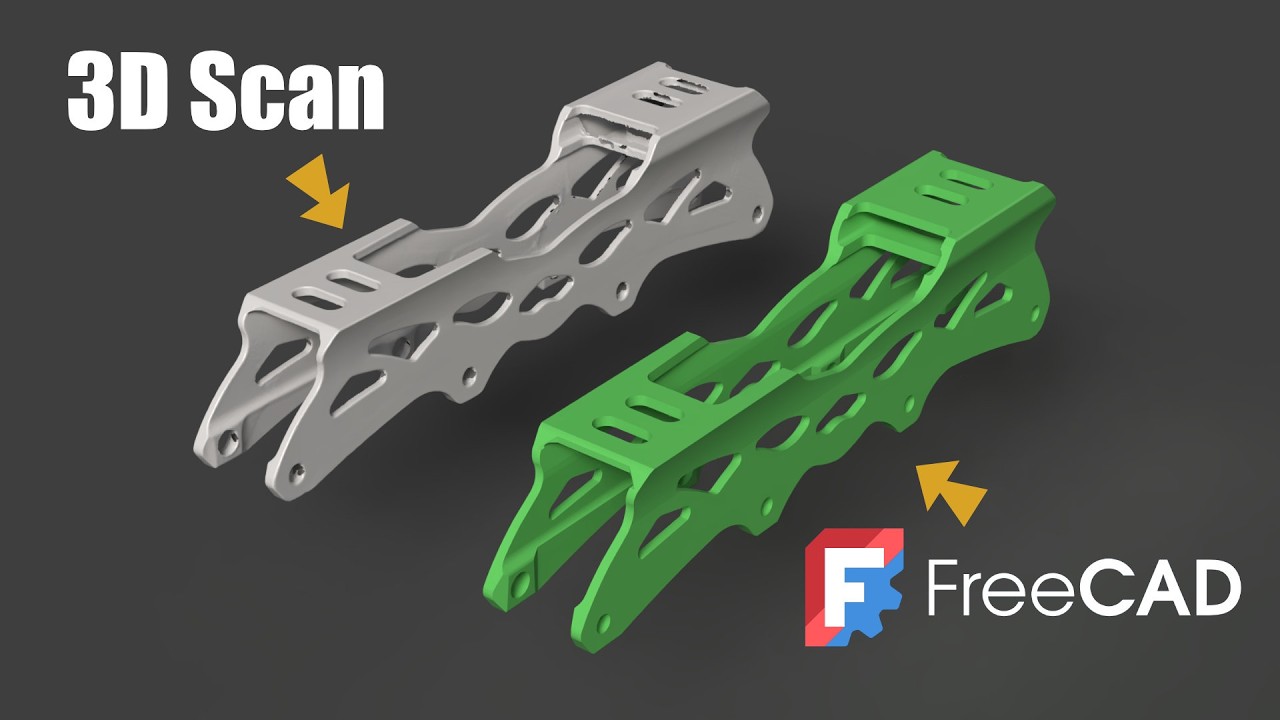 3D Scan to CAD in FreeCAD &ndash; Beginner Exercise (Creality Raptor Pro)