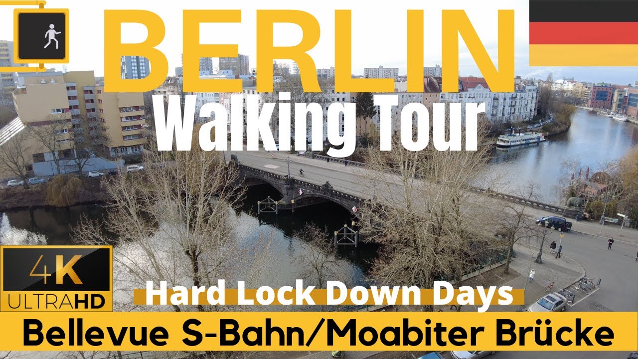 🎬🎥  ► Walking in Berlin Moabit Bellevue | Moabiter Brücke【4K】Berlin  | Winter Walks in Europe  ⭐⭐⭐