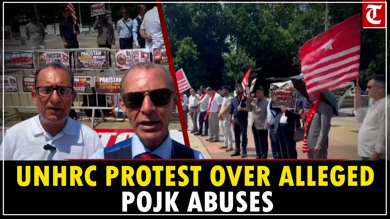 PoJK Protest in Geneva: UKPNP Demonstrates Outside UN, Seeks Global Action on Human Rights