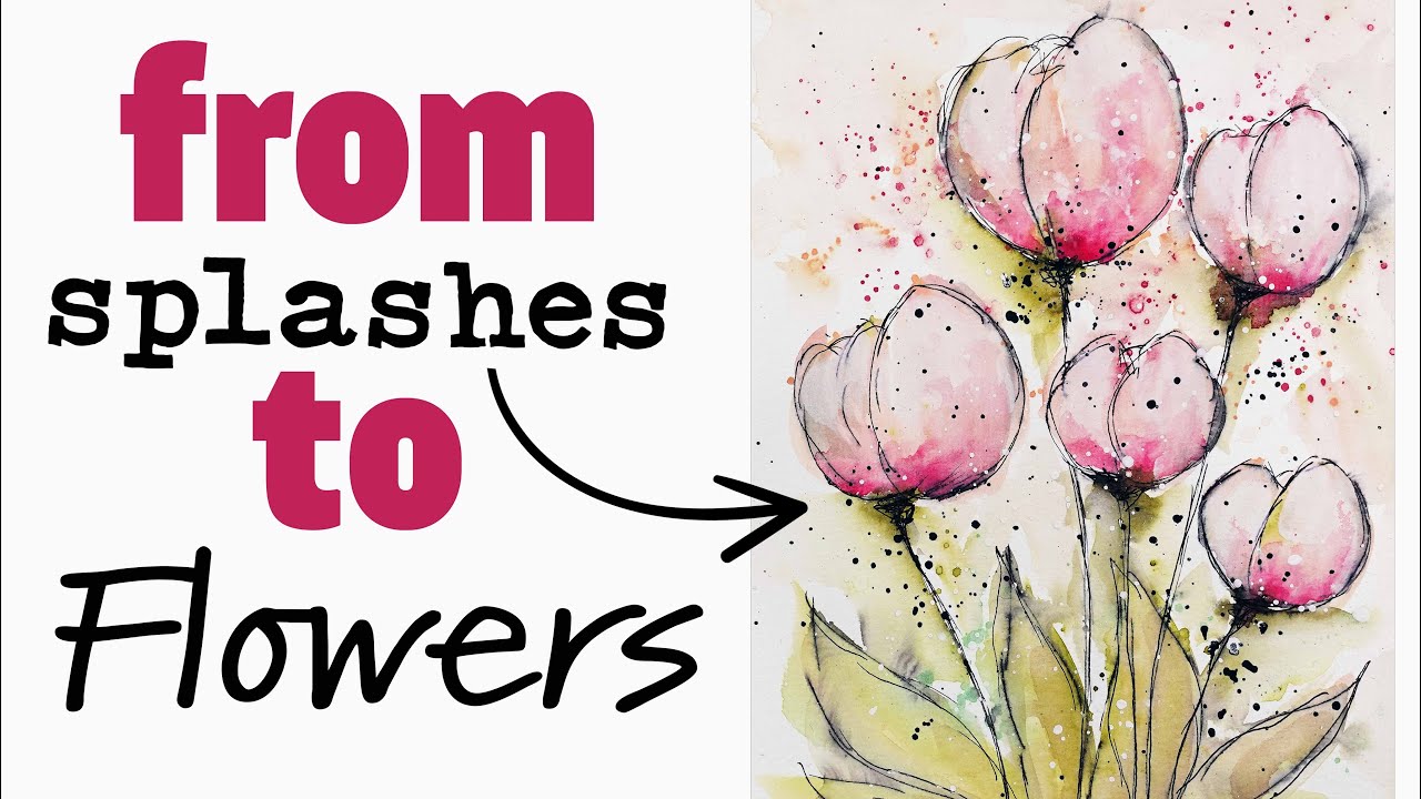 😲 ВАУ, ТЕХНИКА АКВАРЕЛИ ПОТРЯСЕТ ваш мозг!!! ~ 🌷🌷🌷 Тюльпаны СТАЛИ ПРОСТЫМИ