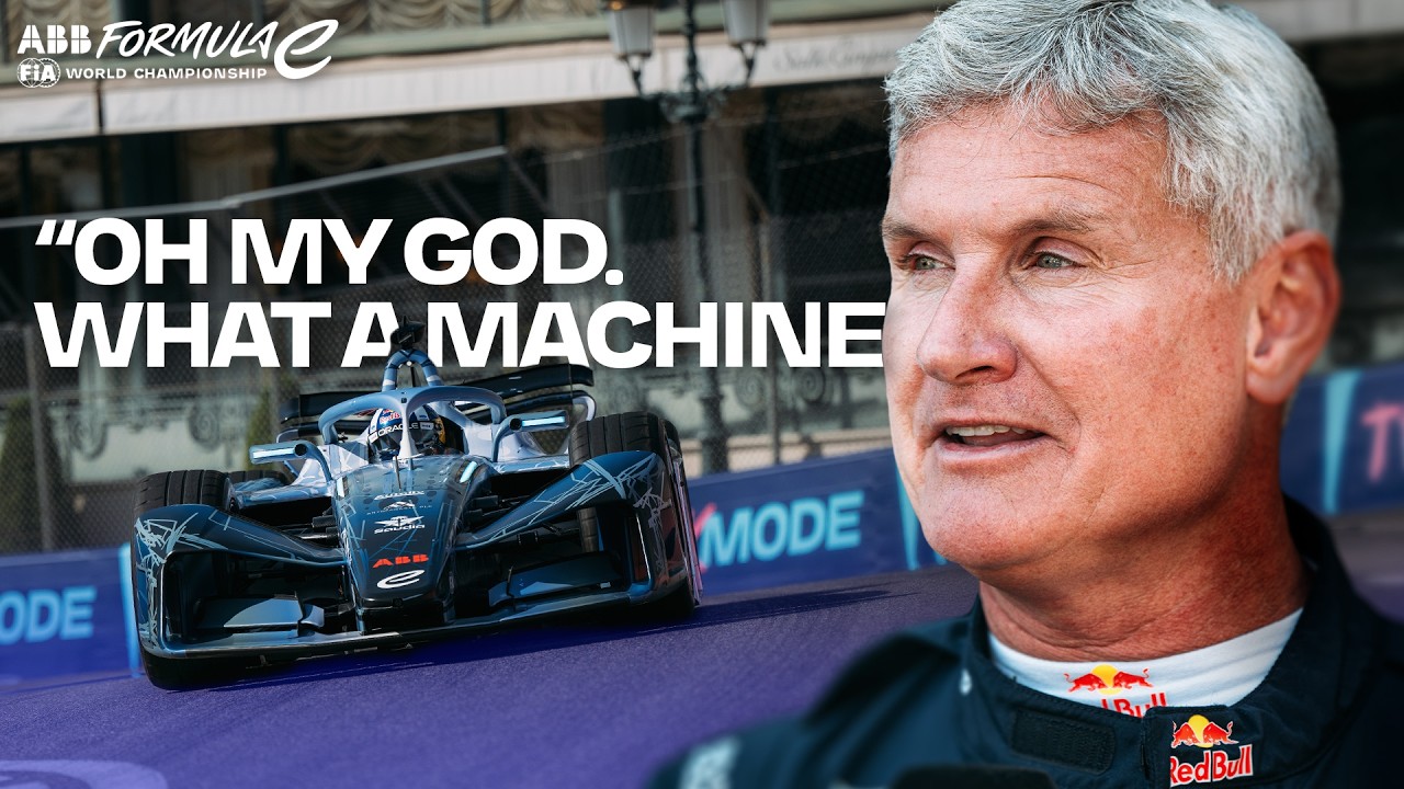 David Coulthard Drives The GEN4 Around Monaco For The First Time | Formula E