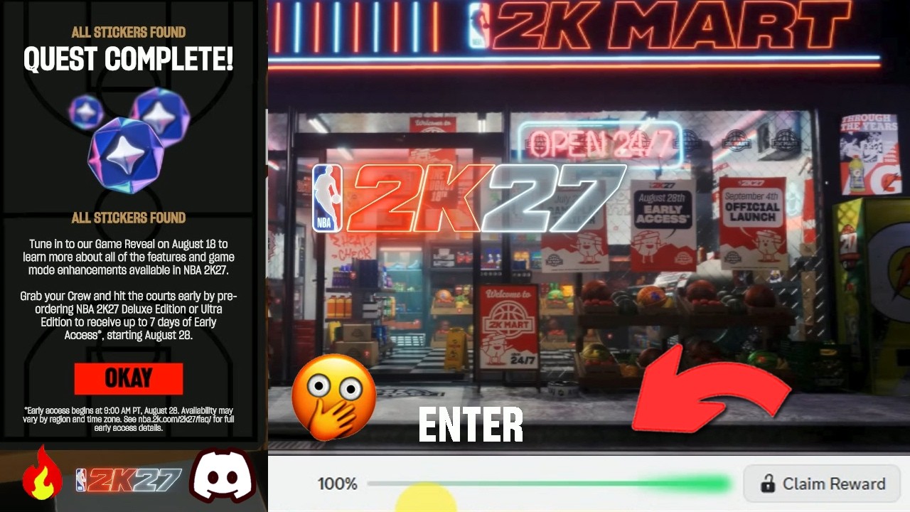 Как выполнить квест NBA 2K27 в Discord