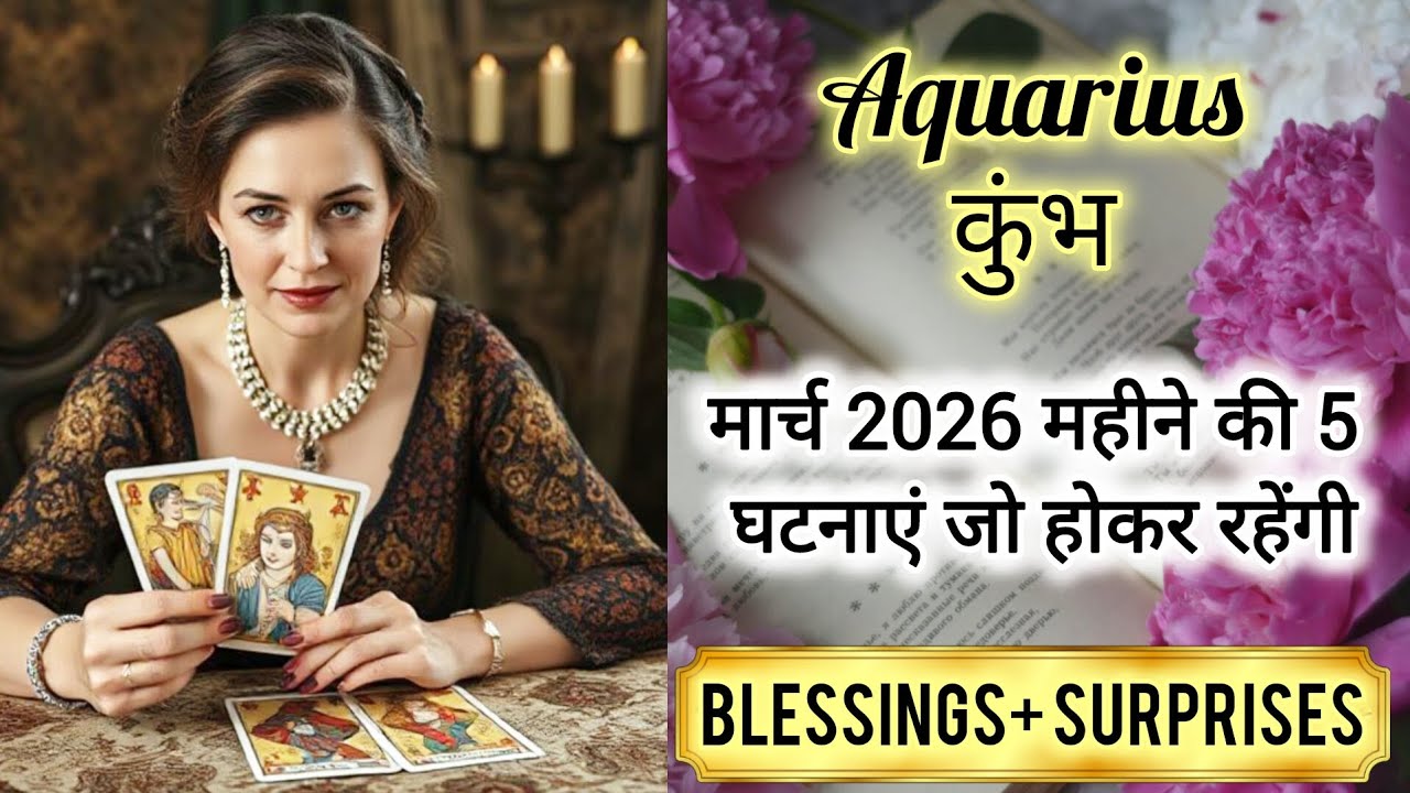 🌸AQUARIUS ♒ कुम्भ राशि 🏆 मार्च 2026 की 5 घटनाएं जो होकर रहेंगी 🌈✨🎁KUMBH Rashi MARCH 2026 #aquarius