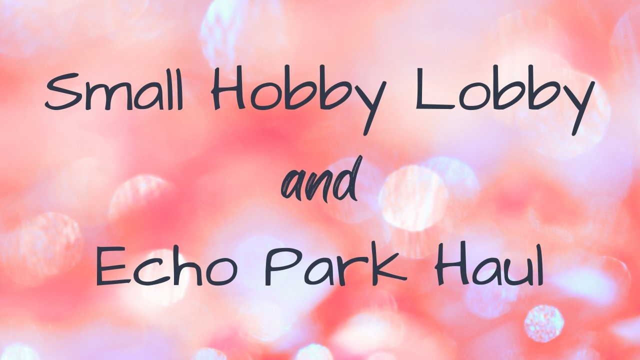 Small Hobby Lobby and Echo Park  Haul