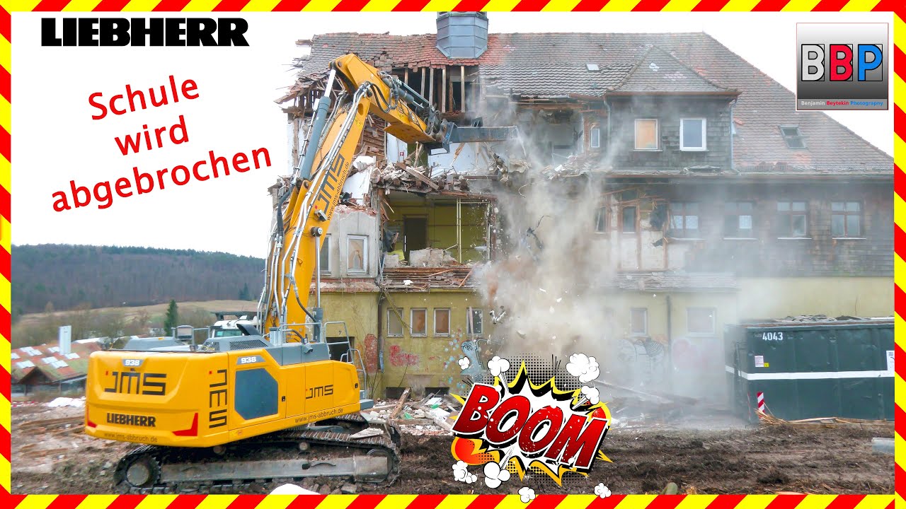 Liebherr R 938, Abbruch Jugendheim Schönbühl 2024. #1 #liebherr #demolition