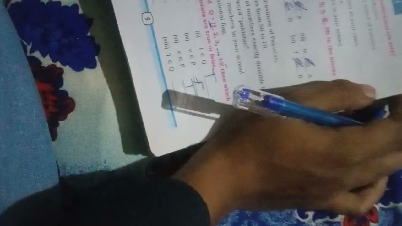 Maths class 6 unit no 1 introduction of set exercise no 1.1 and 1.2 completely exercised solved.
