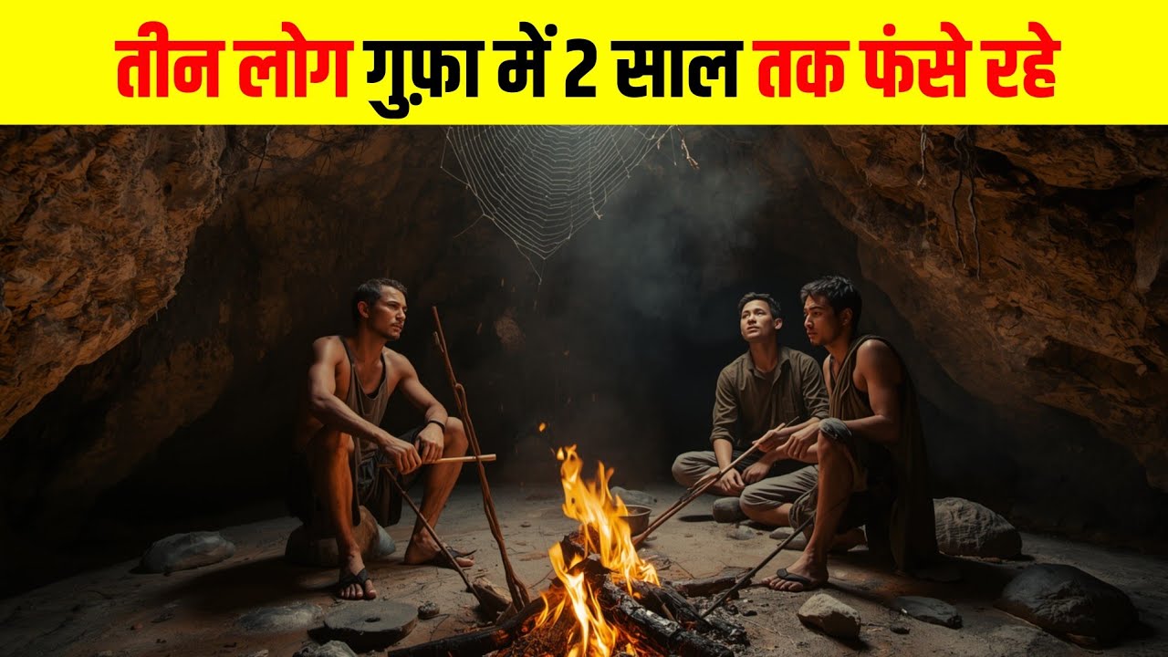 तीन लोग गुफा में 2 साल तक फंसे रहे Three people were trapped inside a cave for 2 years.