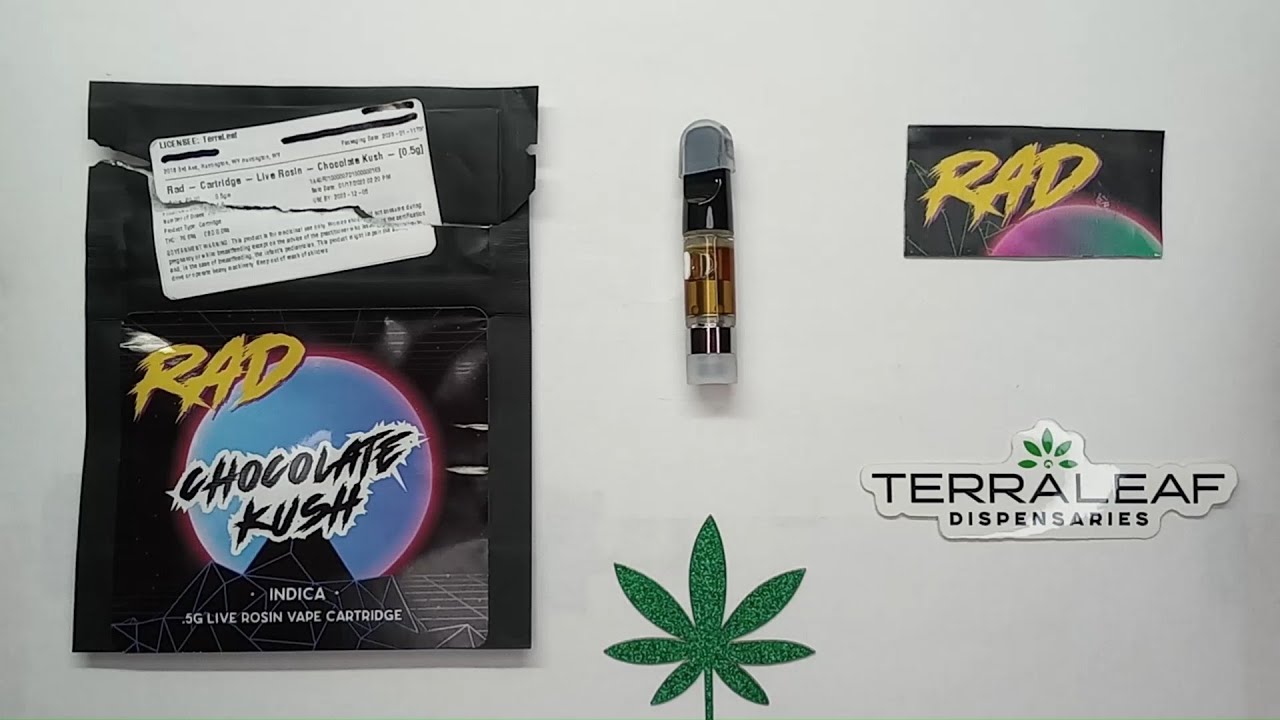 Rad Chocolate Kush Live Rosin Cart Review