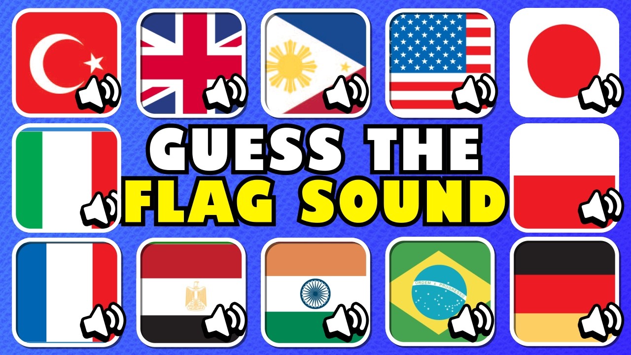 Guess The Country Flag by Sound! | Country National Anthem Quiz 🧠