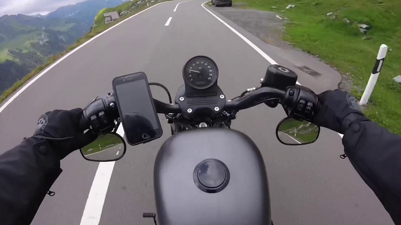 Beautiful mountain pass with dad  - Harley Davidson Sportster Iron 883