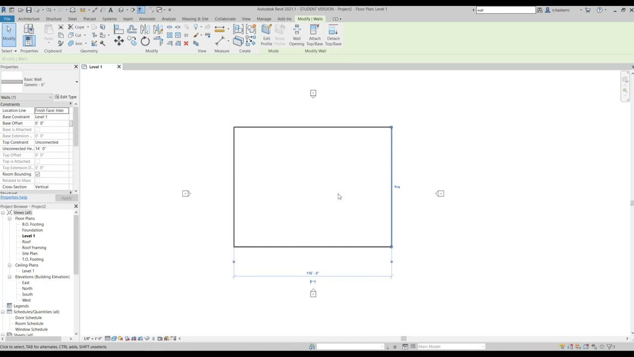 Basics of Walls and Doors in Revit