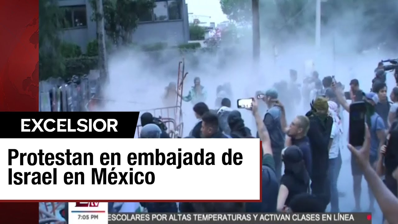LO ÚLTIMO: Protesta Pro Palestina en la Embajada de Israel en CDMX